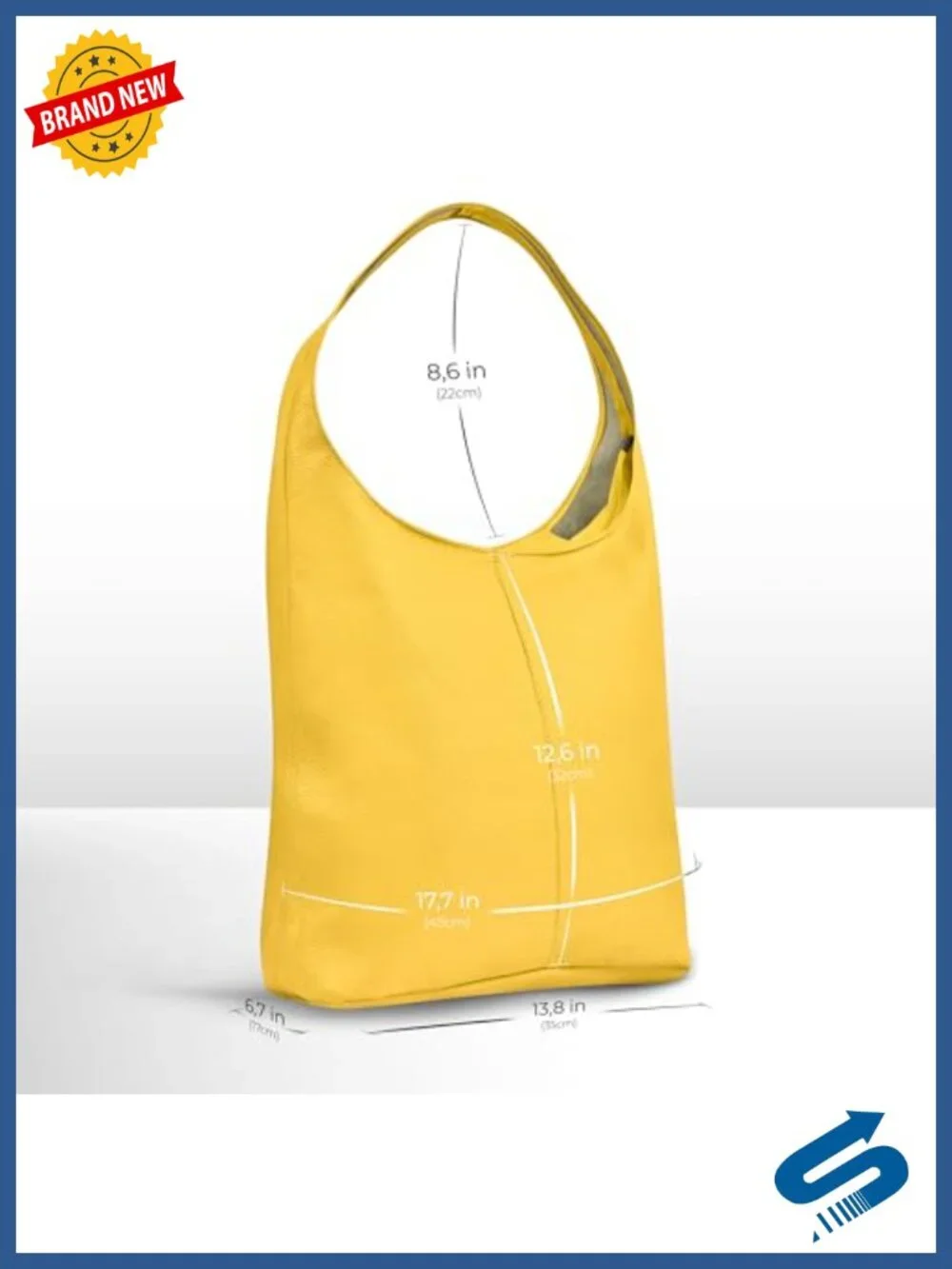 Genuine Leather Hobo Bag for Women Slouchy Shoulder Tote with Zipper